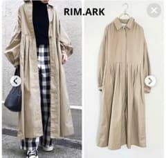 値下げ！！リムアーク　リラックスルーズガウンコート 美品＊完売＊RIM.ARK リラックスルーズガウンコート ロング
