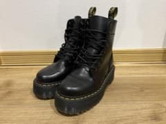 超美品 Dr.Martens JADON UK4 黒 厚底 サイドジップ - メルカリ