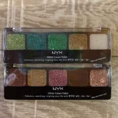 NYX グリッタークリームパレット アイシャドウ  2セットのサムネイル