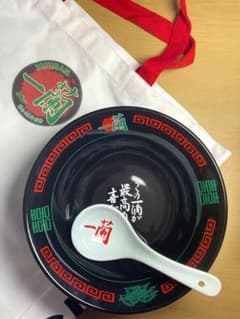 希少品　限定　一蘭どんぶり　 レンゲ　トートバッグセット　新品未使用 希少品 限定 一蘭どんぶり レンゲ トートバッグセット 新品未使用