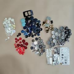 Craft buttons, bulk sale, large set