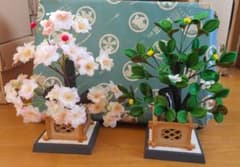 ひな祭り飾り 桜と柑橘類の木 2体セット - メルカリ