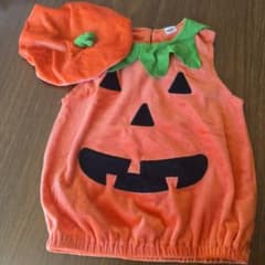 【ハロウィン】 パンプキン 衣装 100cmのサムネイル