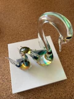 ガラス製白鳥セット - メルカリ