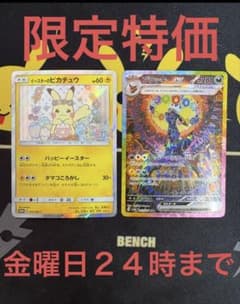 イースターのピカチュウ 055/SM-p ブラッキーex SAR 217/187