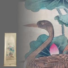 中国古美術.明時代.呂紀款.花鳥図.宣紙画.三尺手描き.肉筆.掛軸.水墨画