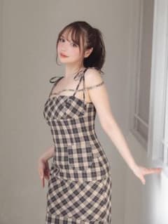 andmary Cecily check long dressのサムネイル