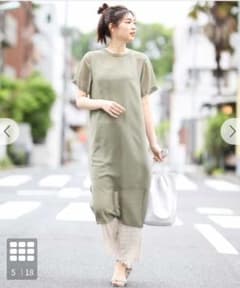 夏　ワンピース　透け感　大きいサイズのサムネイル