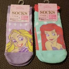 ラプンツェル　アリエル　キッズ靴下のサムネイル