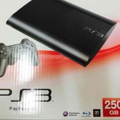 PS3 CECH-4000B ブラック250GB＋サカつく2013のサムネイル