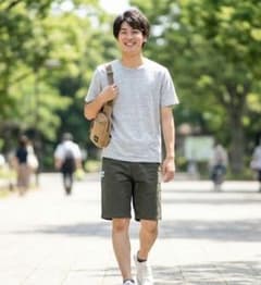 THE SHOP TK メンズ ショートパンツ カーキ XL ハーフパンツのサムネイル