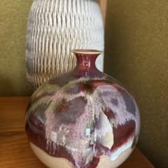 専用　陶器 花瓶 釉薬 変化 一輪挿しのサムネイル