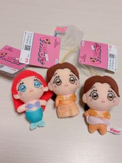 ディズニープリンセス　P-PATCH! マスコット ラプンツェル ベル アリエル