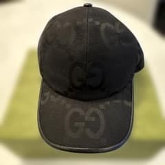 GUCCI キャップ　ジャンボGG ブラックのサムネイル