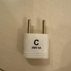 海外旅行用 変換プラグ Cタイプ 250V 6Aのサムネイル