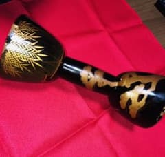 今だけ値引き！小鼓胴　蒔絵のサムネイル