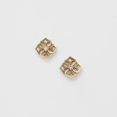 【agete】k10ピアス　花モチーフのサムネイル