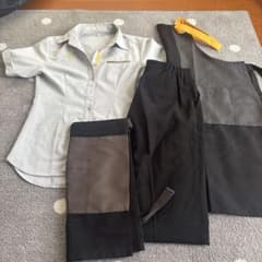 マクドナルド 制服セット 半袖シャツ・パンツ・エプロン レディース