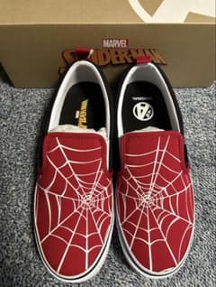 Marvel 60th Anniversary Spider-Man Slip-on Shoes, Size 26cm