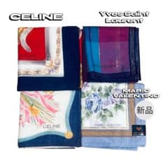 ブランドハンカチ まとめ売り CELINE Yves Saint Laurent - メルカリ
