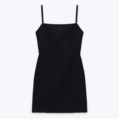 ZARA コットン ミニワンピース キャミワンピースのサムネイル