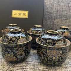 正倉院 セラミック藍 瑞鳥蓋付碗 - メルカリ