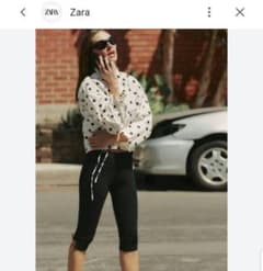 ZARA ドット柄ジャケット ホワイト S 完売 - メルカリ