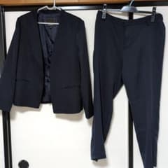 HK WORKS LONDON セットアップパンツ スーツ紺のサムネイル