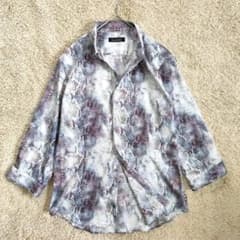 00s Y2K Tornado Mart パイソン 総柄シャツ 七分袖 お兄系 - メルカリ