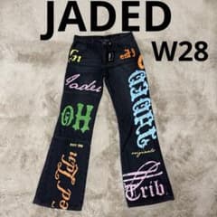 JADED LONDON LOW RISE W28 デニム ジーンズ フレア - メルカリ