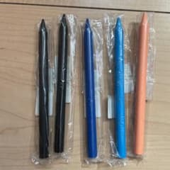 クーピー5本　黒2本青はだ色水色各1本のサムネイル