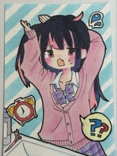 原画　アナログ　イラスト　手書き　コピック　女の子　かわいい　萌え絵のサムネイル