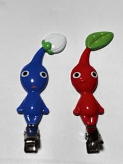 ピクミン前髪クリップ　赤ピクミン青ピクミンのサムネイル