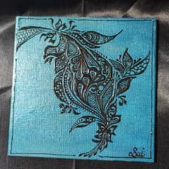 ［No.46］手描き 原画 15cm✕15cmのサムネイル