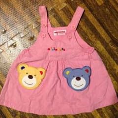 ミキハウス 80 ワンピース くまさんのサムネイル