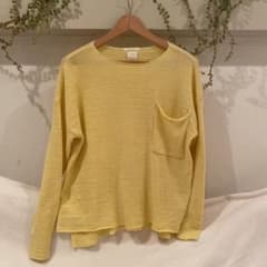 ZARA  爽やかレモンイエロー　春先の薄手ニットのサムネイル