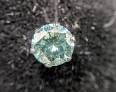 ブルーダイヤモンド0.363ct、Pt900ピアス片耳(CGLソ付) ブルーダイヤモンド0.363ct、Pt900ピアス片耳(CGLソ付) - メルカリ