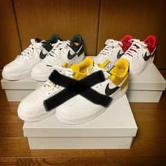 NIKE AIR FORCE1 NBA 赤、黒のサムネイル