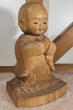 ○【世界的名工】前島秀章 童地蔵 40cm 面 木彫 - メルカリ