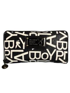 PLAY BOY プレイボーイ 長財布 ラウンドファスナー ロゴ総柄のサムネイル