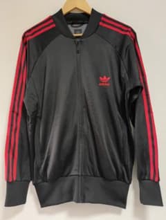 adidas 黒/赤 ジャージ atp O表記 XL 美品 - メルカリ