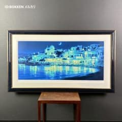 美品 笹倉鉄平「月光浴」シルクスクリーン 大作 直筆サイン有 色紙付