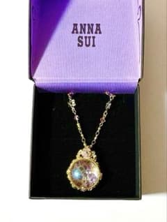 ANNA SUI ステンドグラス 香水瓶 ネックレス ランウェイで笑って ANNA SUI ステンドグラス 香水瓶 ネックレス ランウェイで笑って