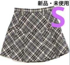 andmary Coco check mini pleats skirt S