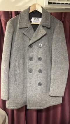 schott 740N ウール ピーコート ダブル グレーのサムネイル