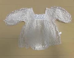 Thumbnail of alli. square neck lace tulle rompers
