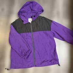 ニコアンド ウィンドブレーカー ナイロンジャケット L　パープル