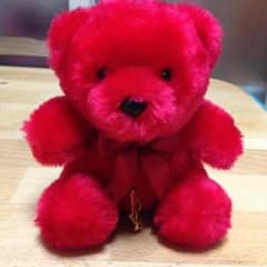 真っ赤でかわいいくまちゃん！のサムネイル