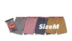 Supreme Hanes 4 Boxers チェック柄 Mサイズのサムネイル