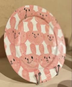 希少 岡村友太郎 DEARYOU表参道店個展 大うさぎ お皿 食器 新品未使用